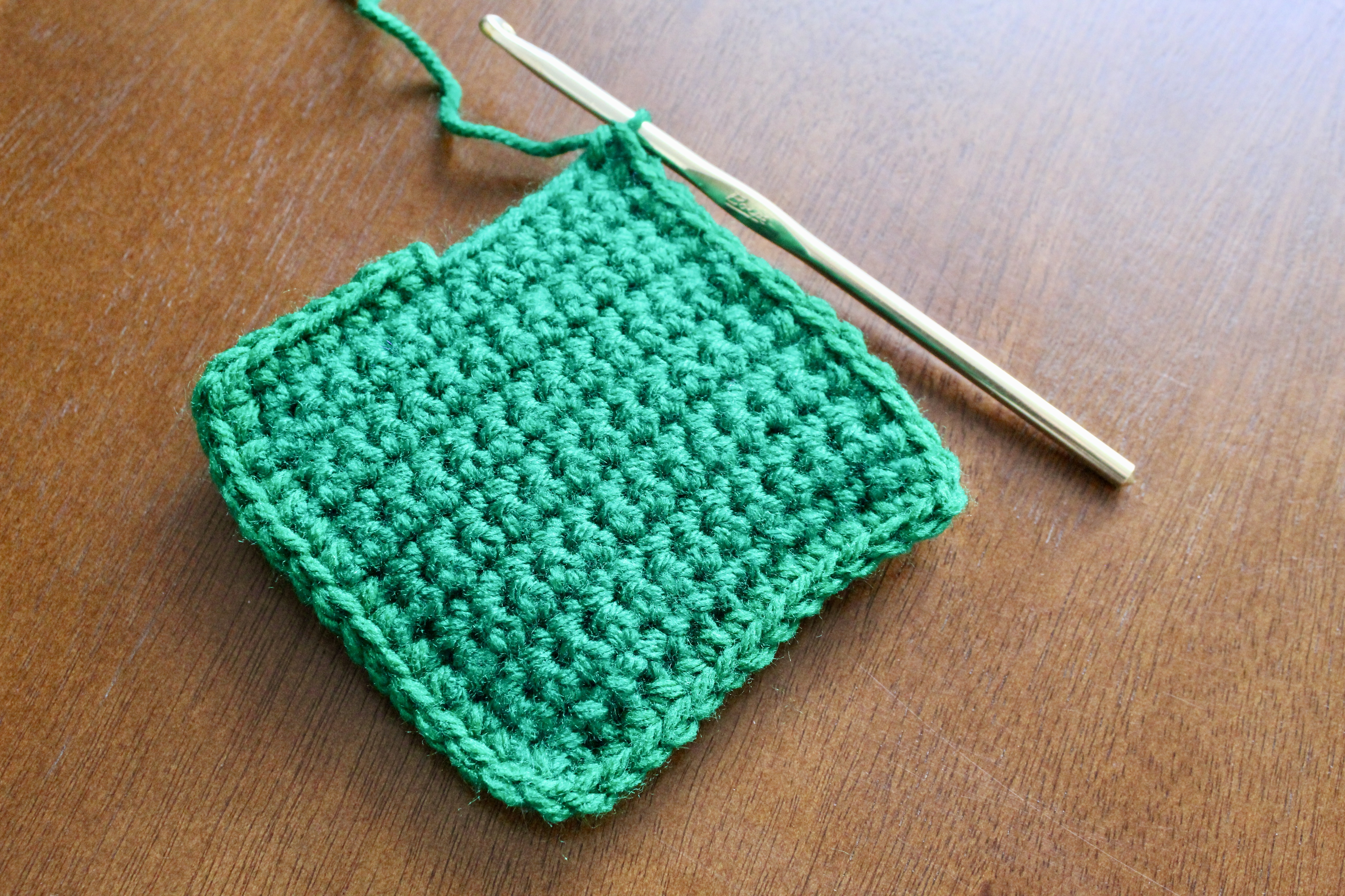 Leave a hole so you can fill the ornament with stuffing!