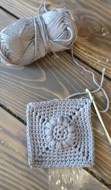 Flower Granny Square finished