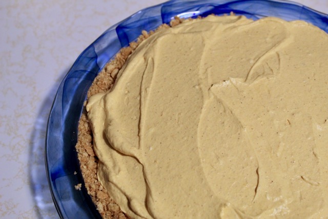 corner of Pumpkin cheesecake complete