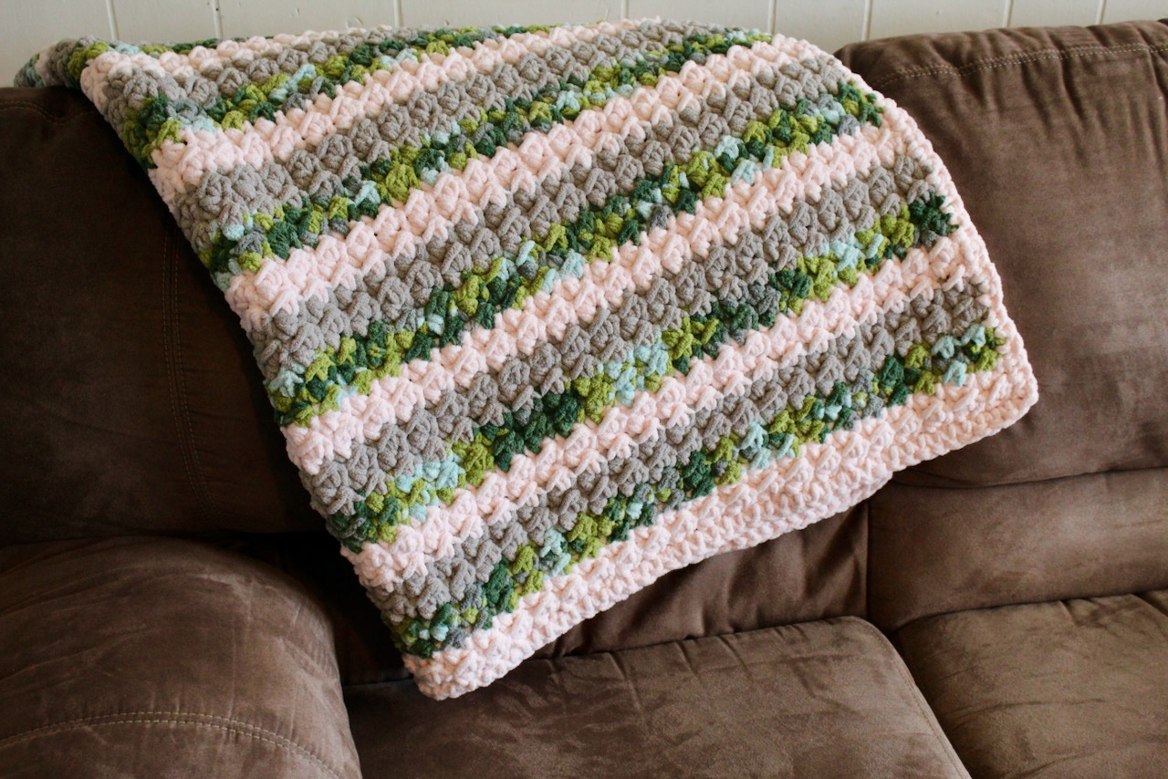 Even Moss Stitch Blanket